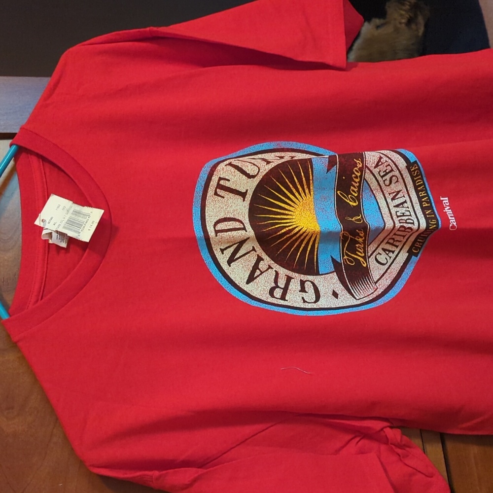 Red Grand Turk T-Shirt Caribbean Carnival T Shirt. ShortSleeve XL M/Women's FIRM